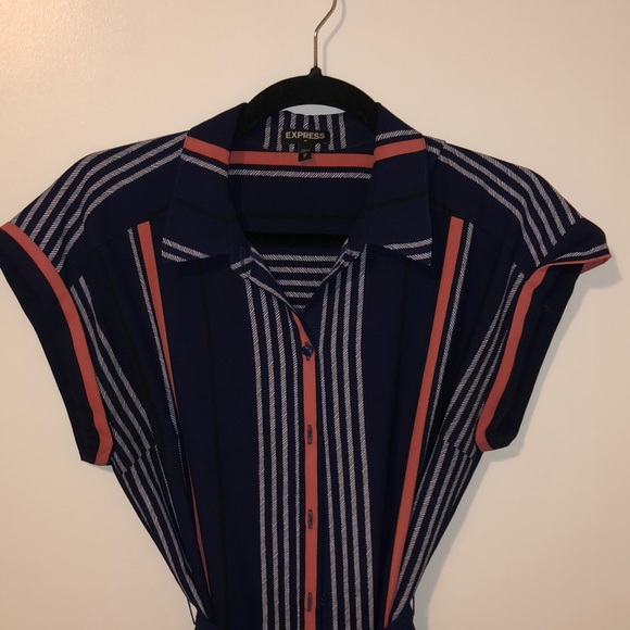 Express Striped button up dress - Picture 2 of 2